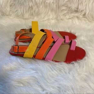 Comfort Est Shoes Sandal’s Women’s Size 9 M Multi Color Buckle